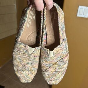 Tom's Classic Multi Burlap Loafer Size 9